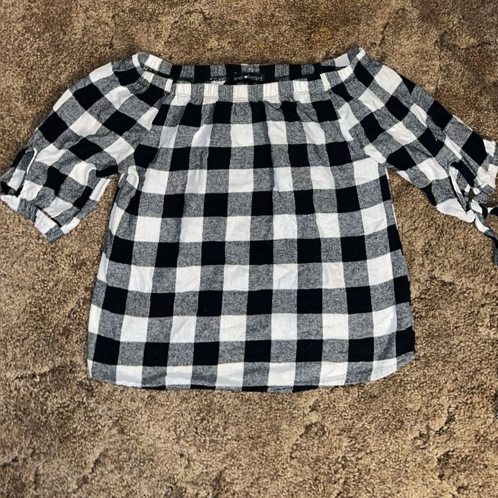 Checkered Shirt - Black and White